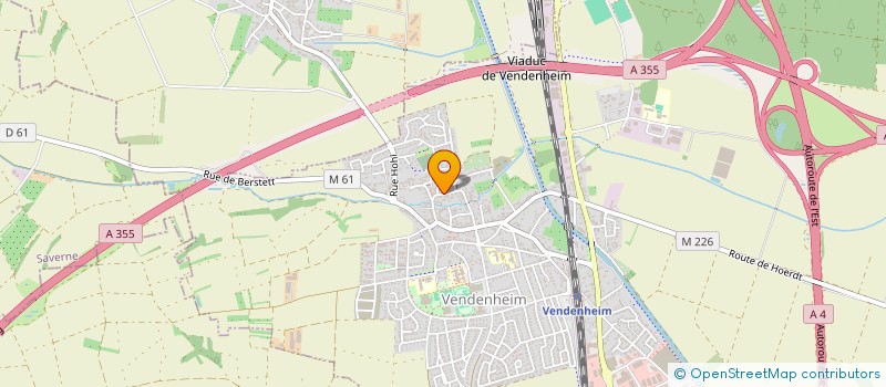 localisation de l'entreprise PROJET ARNOLD à VENDENHEIM