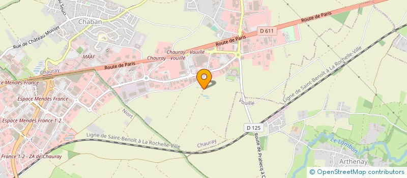 localisation de l'entreprise PROJET ATLANTIQUE  CHAURAY