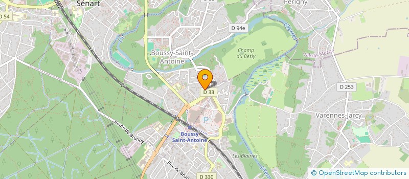 localisation de l'entreprise PROJET AVENIR  BOUSSY-SAINT-ANTOINE