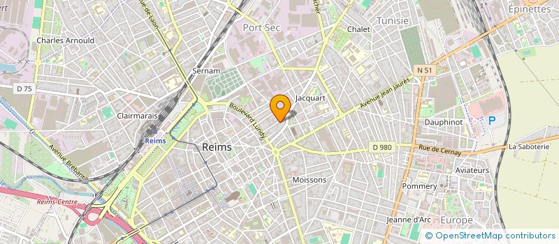 localisation de l'entreprise PROJET BAT à REIMS