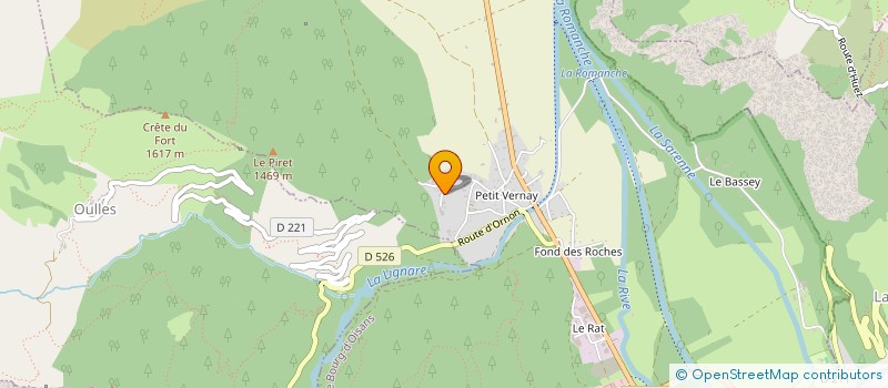 localisation de l'entreprise PROJET BO  LE BOURG-D'OISANS