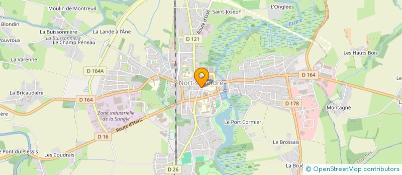 localisation de l'entreprise PROJET CANICROSS- 1ERE TCVA DU LYCEE DU VAL D'ERDRE  NORT-SUR-ERDRE