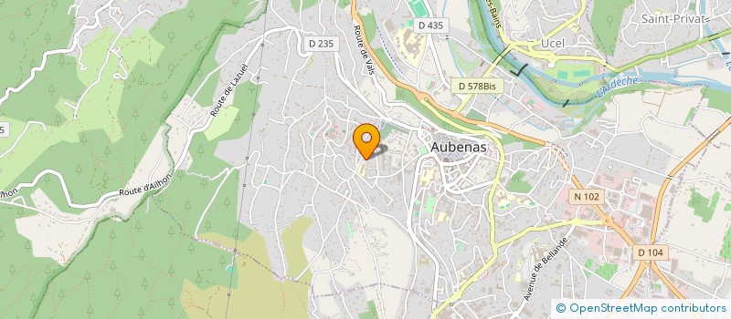 localisation de l'entreprise PROJET CENTRE PLURIDISCIPLINAIRE AUBENAS 2011 à AUBENAS
