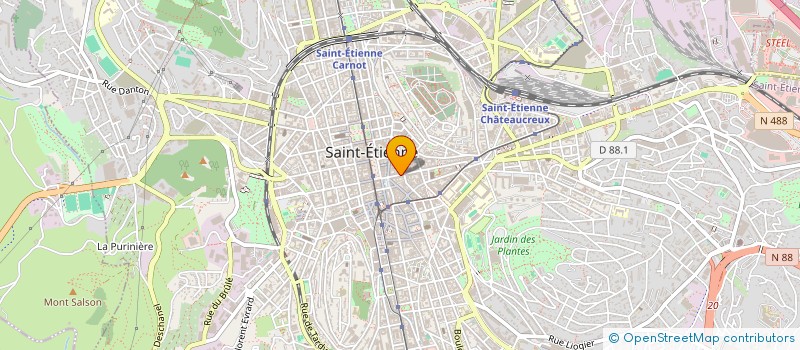 localisation de l'entreprise PROJET CLOVIS à SAINT-ETIENNE