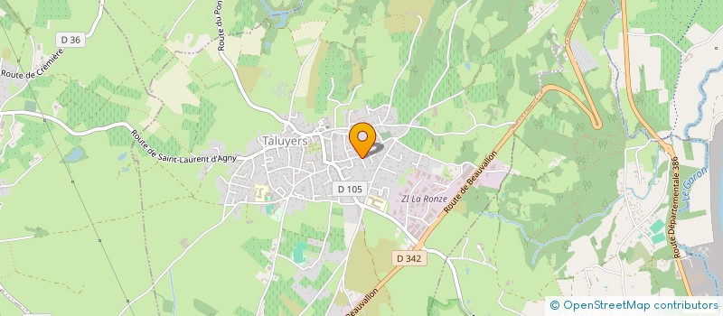 localisation de l'entreprise PROJET COLIBRIS DE REBOISEMENT DU PAYS MORNANTAIS  TALUYERS