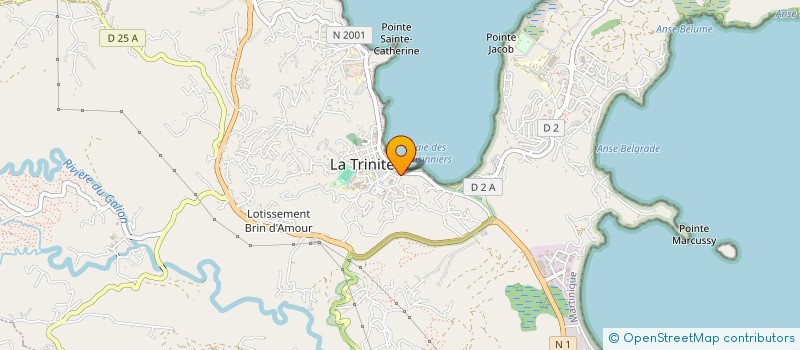 localisation de l'entreprise PROJET-CONCEPT-SERVICE BTP SARL à LA TRINITE