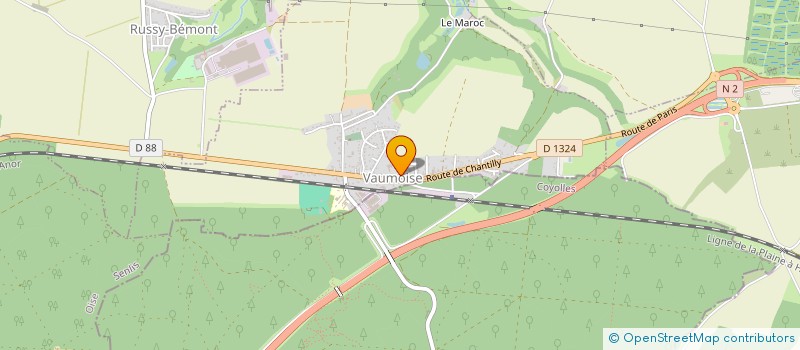 localisation de l'entreprise PROJET CONCEPTION ASSISTANCE GROUPE  VAUMOISE