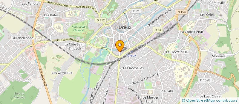 localisation de l'entreprise PROJET CONDUITE à DREUX
