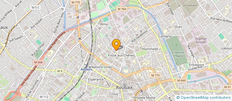 localisation de l'entreprise PROJET CONFORT à ROUBAIX