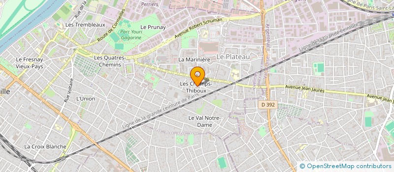 localisation de l'entreprise PROJET CONSTRUCTION à SARTROUVILLE