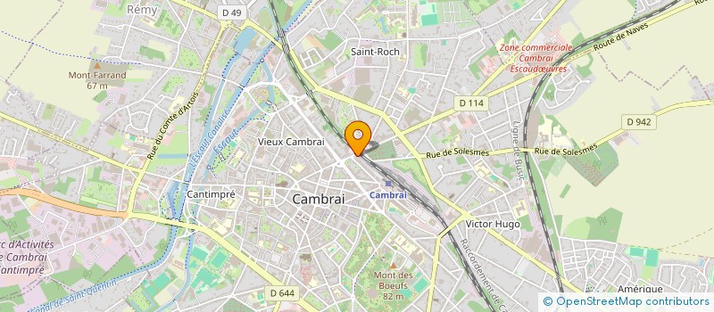 localisation de l'entreprise PROJET CONSTRUCTION RENOVATION  CAMBRAI