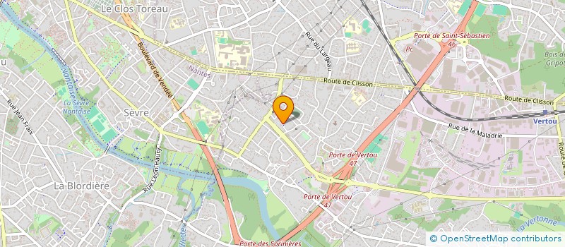 localisation de l'entreprise PROJET D'ACTION DE LOISIRS EDUCATIFS  VERTOU