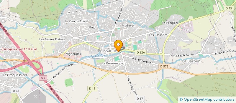 localisation de l'entreprise PROJET D'INTERIEUR à PELISSANNE