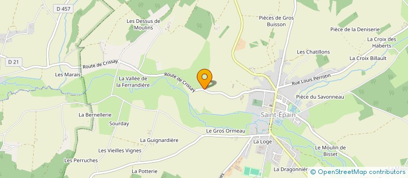 localisation de l'entreprise PROJET D'OEUVRE COMMUNE  SAINT-EPAIN