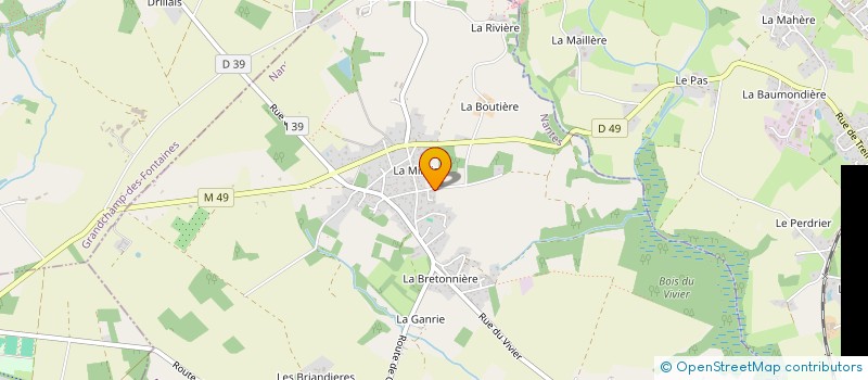 localisation de l'entreprise PROJET DE L'ERDRE à LA CHAPELLE-SUR-ERDRE