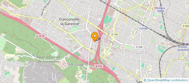 localisation de l'entreprise PROJET DESIGN à SANNOIS