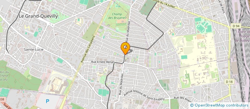 localisation de l'entreprise PROJET & DESIGN à SAINT-ETIENNE-DU-ROUVRAY