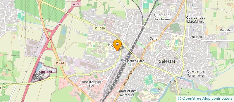 localisation de l'entreprise PROJET DUO BIS  SELESTAT