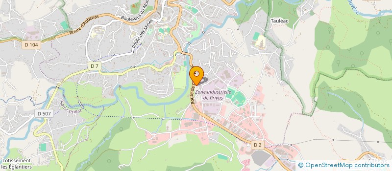localisation de l'entreprise PROJET ENSEMBLE à PRIVAS