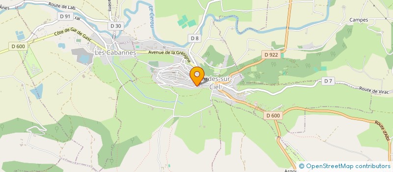 localisation de l'entreprise PROJET ESPOIR ET EQUITE à CORDES-SUR-CIEL
