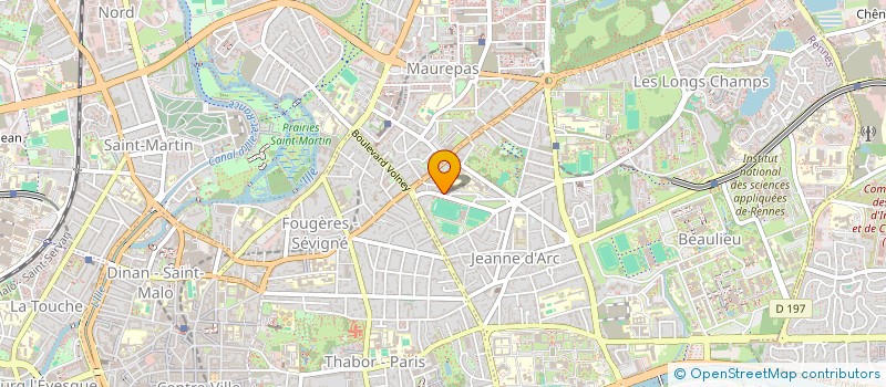 localisation de l'entreprise PROJET ET CHANGEMENT à RENNES