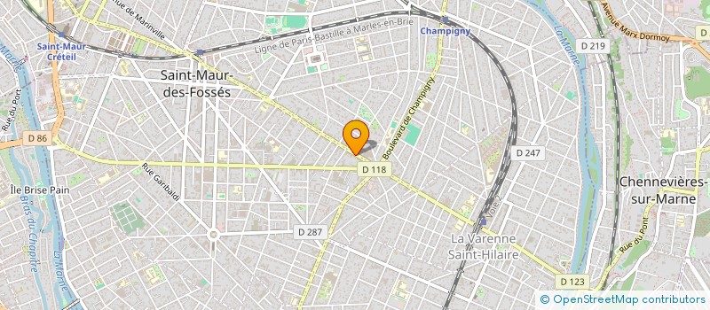 localisation de l'entreprise PROJET ETUDE FRANCE à SAINT-MAUR-DES-FOSSES