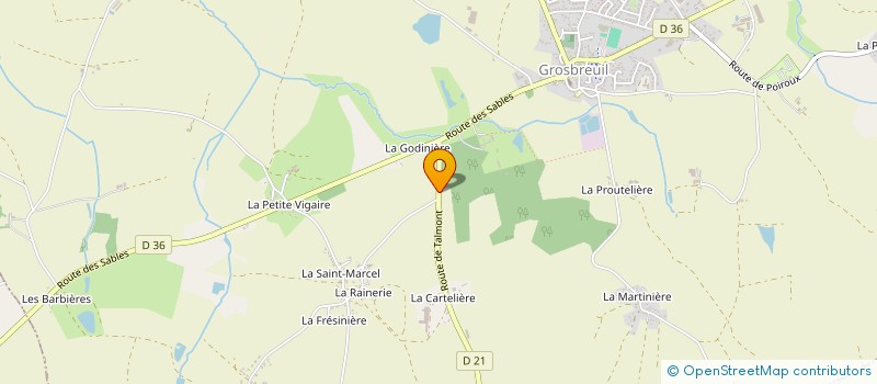 localisation de l'entreprise PROJET FACADE  GROSBREUIL