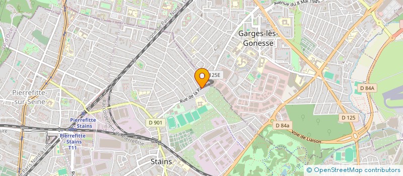 localisation de l'entreprise PROJET FORMATION  STAINS