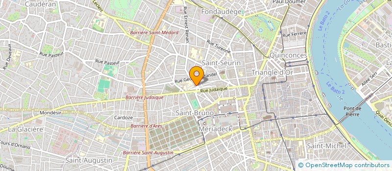 localisation de l'entreprise PROJET GLOB'ART  BORDEAUX