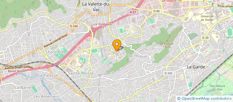 localisation de l'entreprise PROJET HABITAT  LA VALETTE-DU-VAR