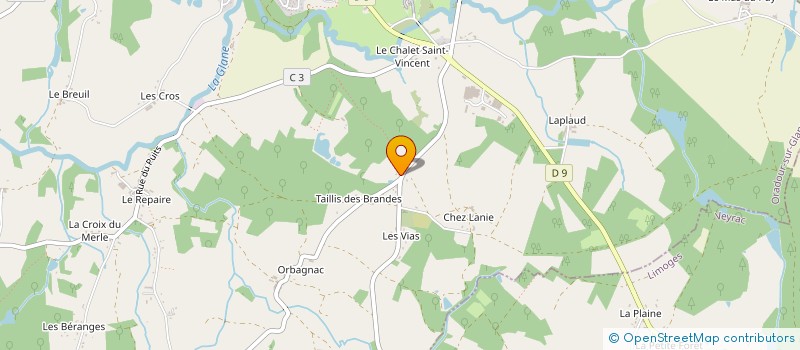 localisation de l'entreprise PROJET HABITAT  ORADOUR-SUR-GLANE