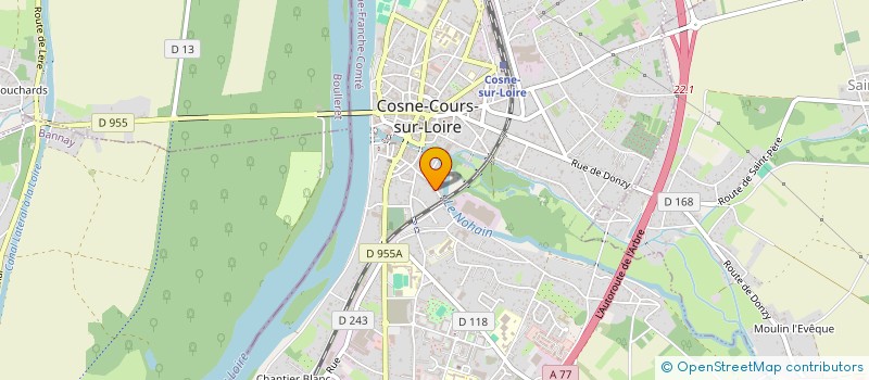localisation de l'entreprise PROJET JEUNES  COSNE-COURS-SUR-LOIRE