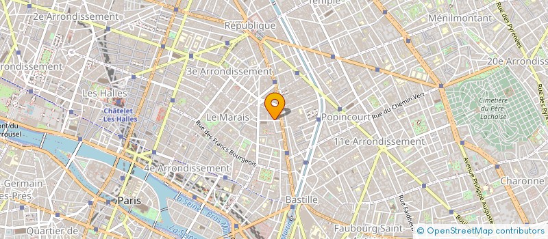 localisation de l'entreprise PROJET LET'M'BEE  PARIS