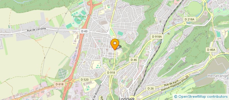 localisation de l'entreprise PROJET LOG' à LONGWY
