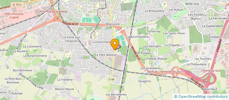 localisation de l'entreprise PROJET M à SAVONNIERES