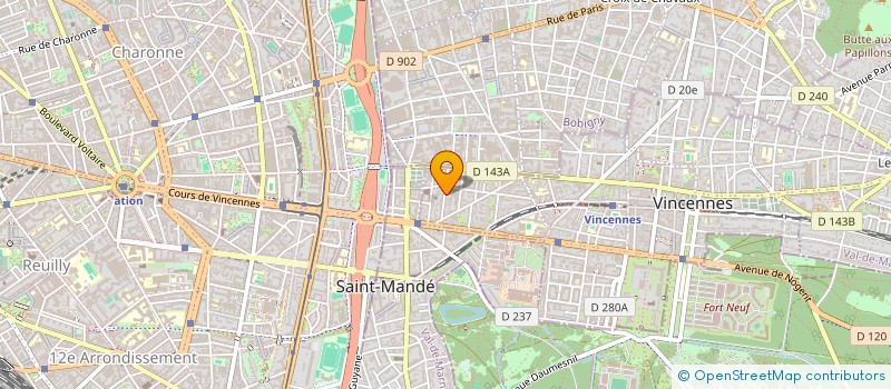 localisation de l'entreprise PROJET METTA à VINCENNES