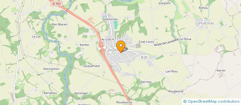 localisation de l'entreprise PROJET NAIO à CAOUENNEC-LANVEZEAC