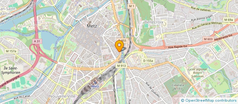 localisation de l'entreprise PROJET P 40 à METZ