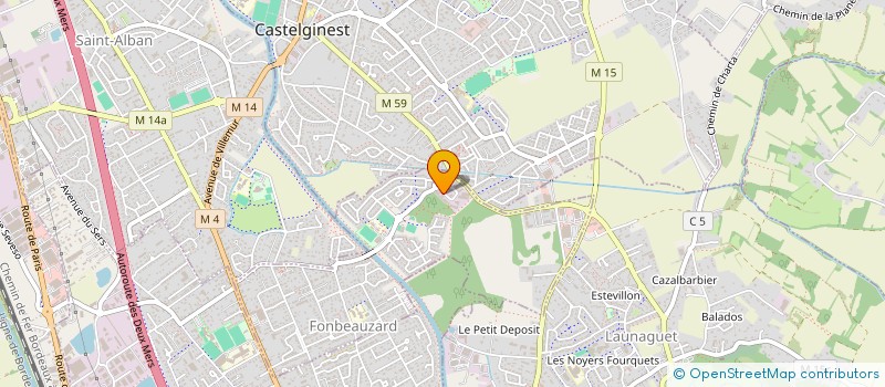 localisation de l'entreprise PROJET PEINTURE AMRI à FONBEAUZARD