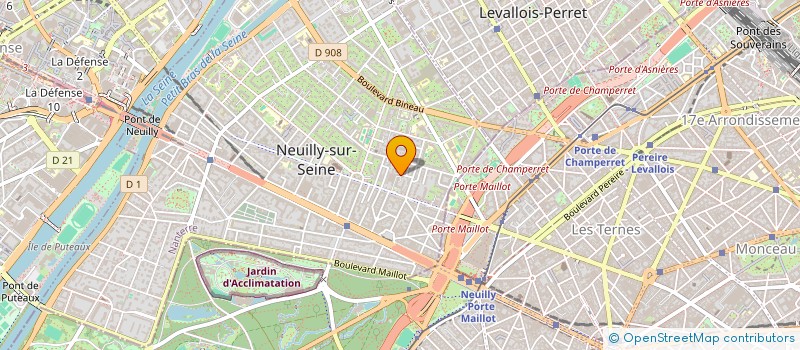 localisation de l'entreprise PROJET PLEIADE à NEUILLY-SUR-SEINE