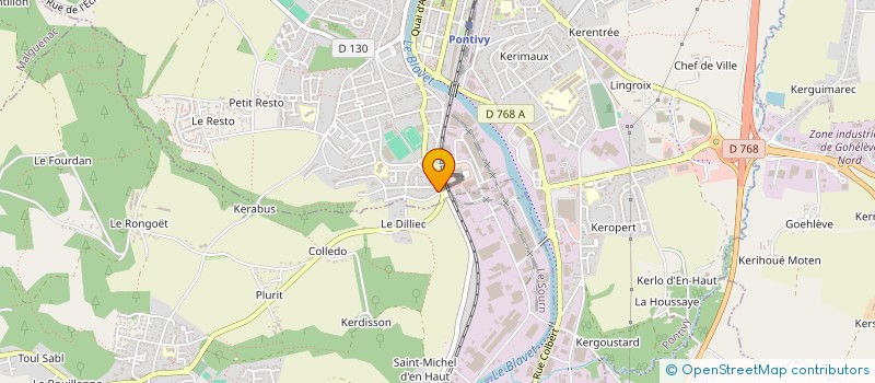 localisation de l'entreprise PROJET PONDI  PONTIVY