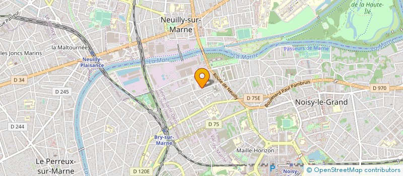 localisation de l'entreprise PROJET REALISAT MONTAGE CHARPENTE COUVER à NOISY-LE-GRAND