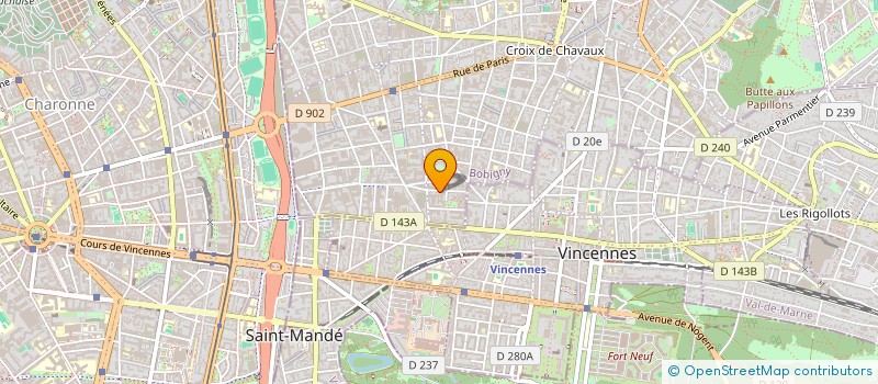 localisation de l'entreprise PROJET REALISATION- SERVICE à MONTREUIL