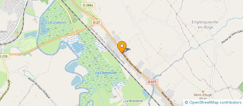 localisation de l'entreprise PROJET RENOV HABITAT  BONNEVILLE-SUR-TOUQUES