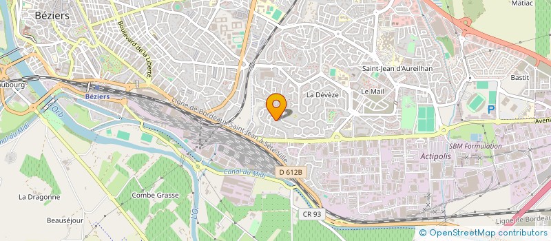 localisation de l'entreprise PROJET RENOV34  BEZIERS