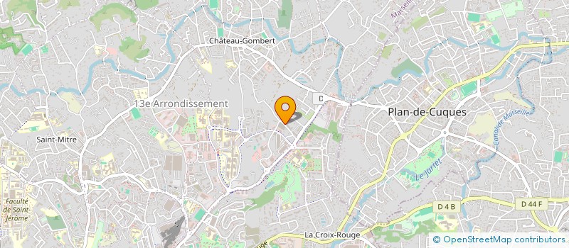 localisation de l'entreprise PROJET RENOVATION CONSTRUCTION  MARSEILLE