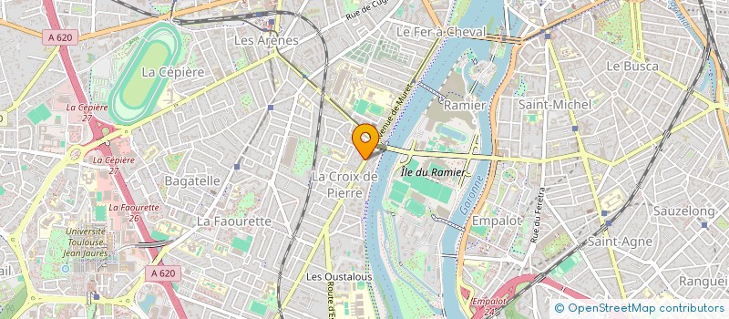 localisation de l'entreprise PROJET REV' PROD  TOULOUSE