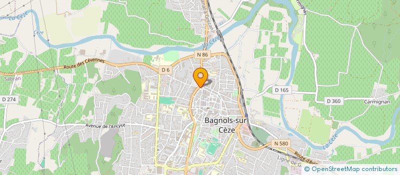 localisation de l'entreprise PROJET SARL à BAGNOLS-SUR-CEZE