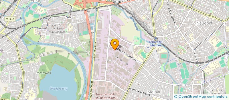 localisation de l'entreprise PROJET SARL à STRASBOURG