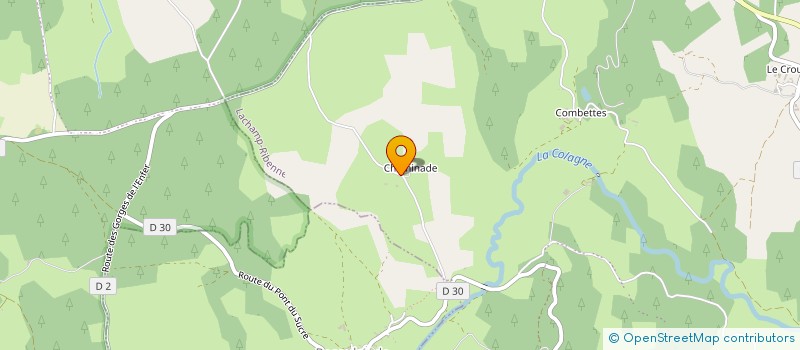 localisation de l'entreprise PROJET SOLEIL  LACHAMP-RIBENNES